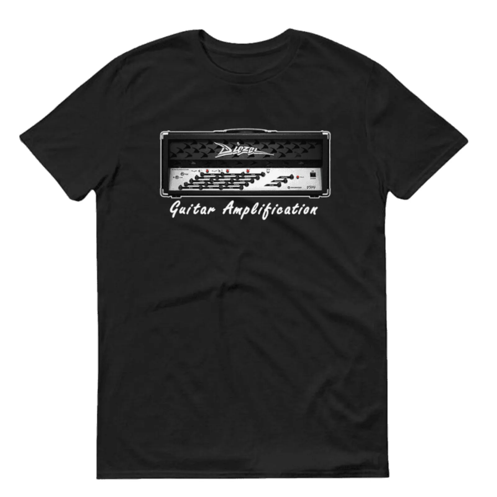 Hot New Diezel Guitar Amplification Logo Black and White T Shirt long or short sleeves