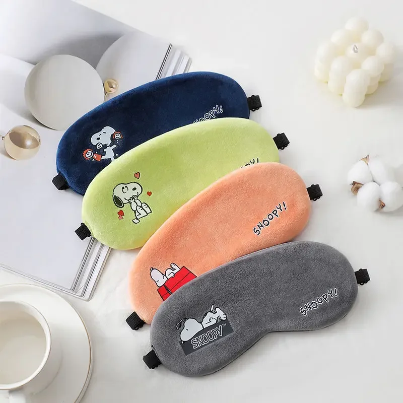 Snoopy Japanese and Korean cute and fun creative cartoon pattern relieves fatigue, comfortable sleep, soft blackout eye mask