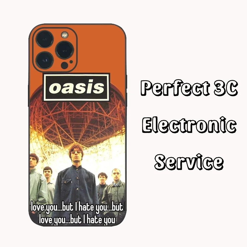 Hot Band O-Oasis Phone Case For IPhone16 15 14 13 12 Mini 11 Pro XS Max X XR SE5 6 7 8 Plus Soft Silicone Cover