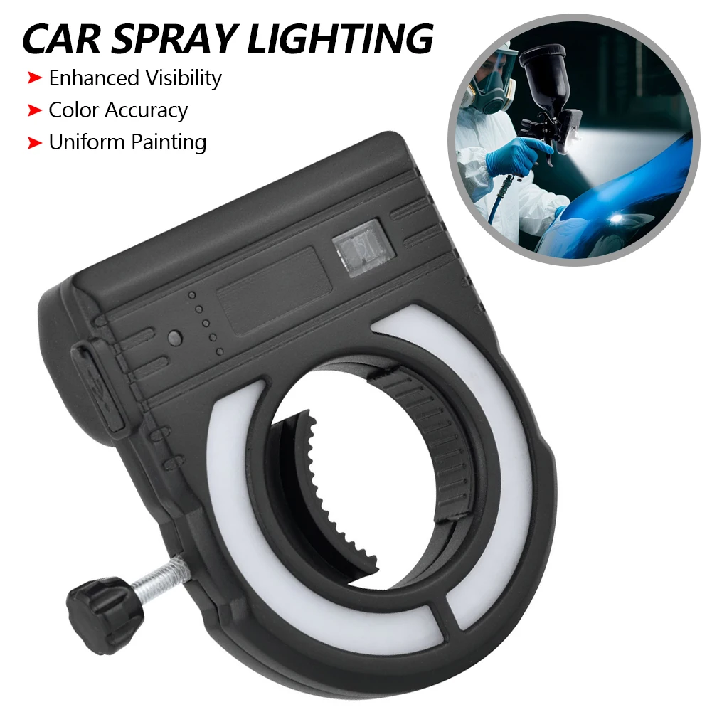 

Car Spray Gun Lighting 5 Colors Adjustable 4-Hour Runtime Paint Fill Light Searchlight Workshop Painting Tool Accessories