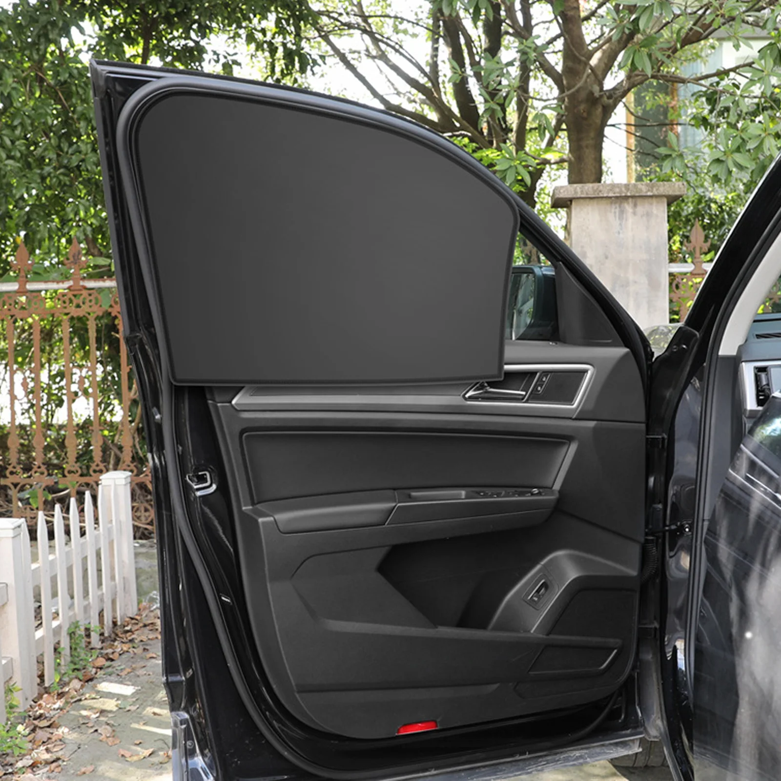 Magnetic Car Side Window Sunshade Cover Sun Visor Summer Protection Window Curtain for Front Rear Black Auto Accessories