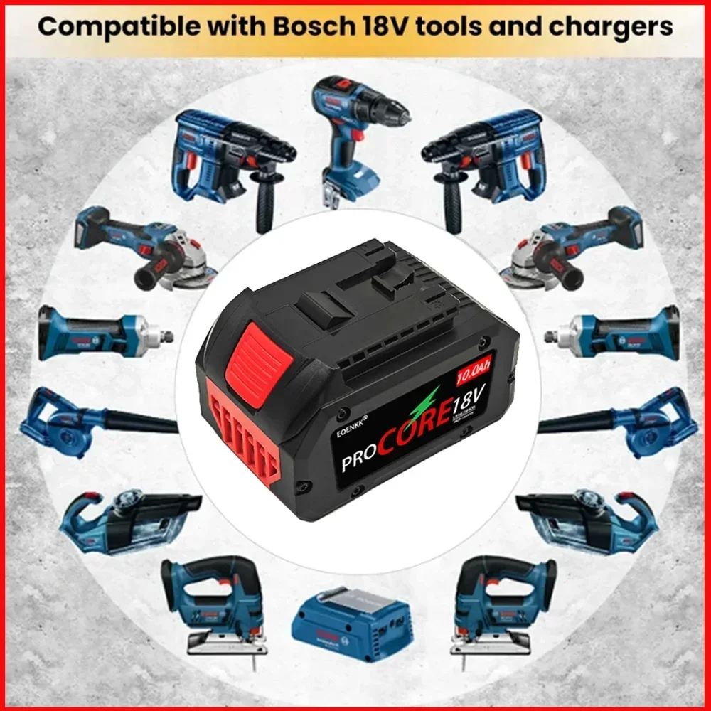 FOR Bosch CORE18V 8.0Ah 10 Ah ProCORE Ersatz Batterie 18V Professionelle System Cordless Werkzeuge BAT609 BAT618 GBA18V80 21700