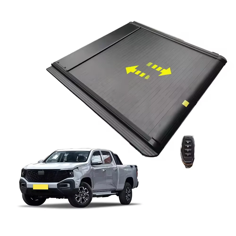 

4X4 Hard Roller Lid Aluminum Retractable Pickup Truck Bed Electric Roll up Tonneau Cover for Toyota Hilux Rocco