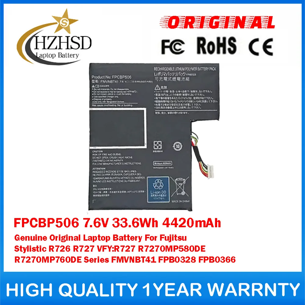 

FPCBP506 7.6V 33.6Wh 4420mAh Genuine Original Laptop Battery For Fujitsu Stylistic R726 R727 VFY:R727 R7270MP580DE/R7270MP760DE