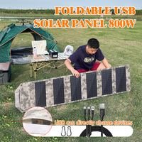 500W/600W/800W Folding USB Solar Panel Portable Charger for Camping, RV, Outdoor Adventure and Emergency Rescue