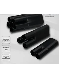 1KV Cable Heat Shrinkable Finger Sleeve 2-core/3/4/5-core Shrink Branch Insulation Waterproof Heat Protective Sleeve With Glue