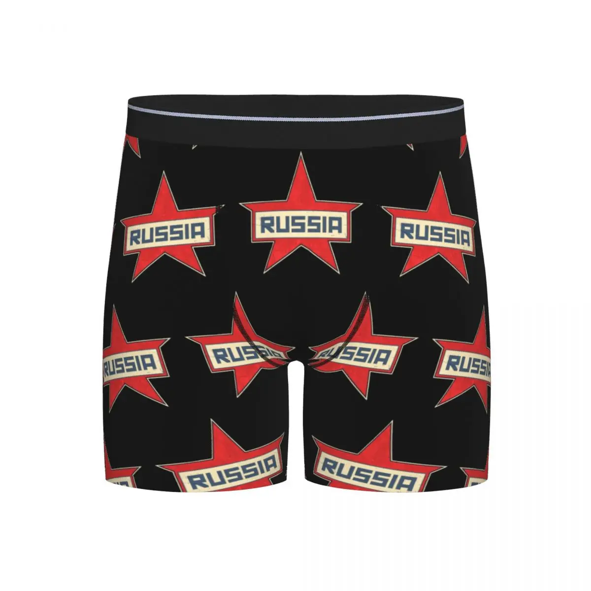 

Long Boxer Underpants Shorts CCCP Star-Soviet-Union USSR Panties Male Ventilate Underwear for Homme Man Boyfriend Gift