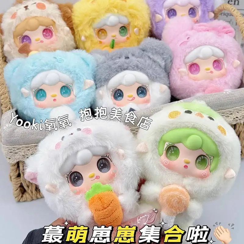 Genuino Yooki V10 Gourmet Ristorante Serie Scatola Misteriosa Yooki Anime Doll Cieco Scatola Coniglio Orso Bambola Regalo A Sorpresa Ciondolo Giocattoli