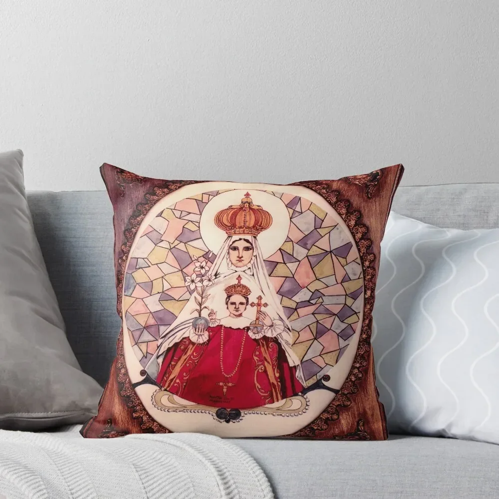 Our Lady of Montserrat Throw Pillow Cushion Cover For Sofa autumn pillowcase pillow