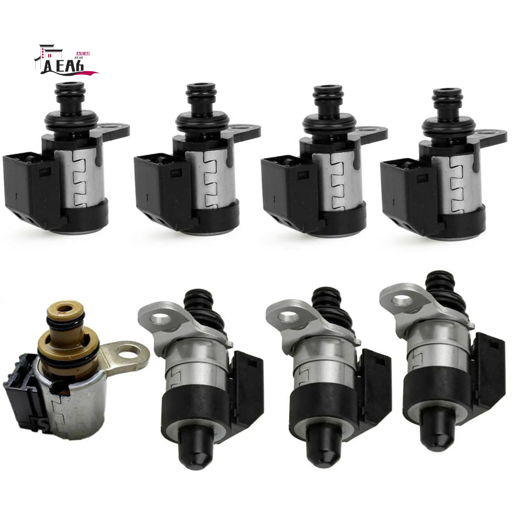 

AEA6-8PCS Transmission Solenoid Kit 5EAT For 5-Speed Subaru Exiga Impreza Legacy Outback Forester Tribeca 31705-AA430