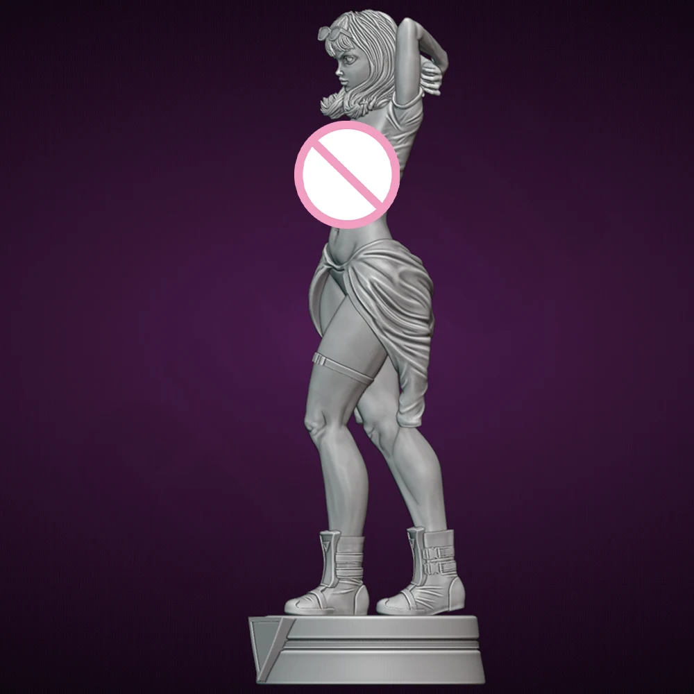 Figura de resina de niña Sexy de Belle Caitlin, juguete sin pintar, muñeca GK sin montar, montaje de impresión 3D, estatua de reducción en miniatura, 1/24