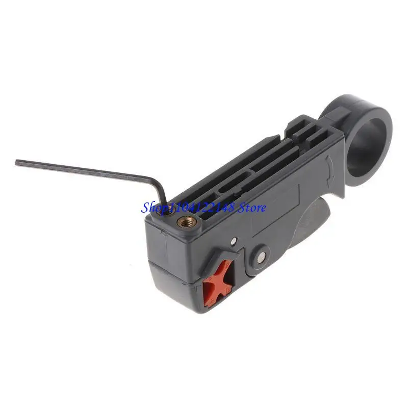 P9FA 1pc Rotary Cutter Tool Coax Coaxial Cable RG58 RG6 Stripper for Grey