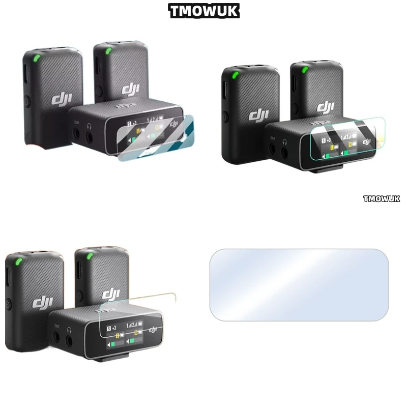 

For DJI Mic2, Efficient Dust Removal Tempered Glass Screen Protector