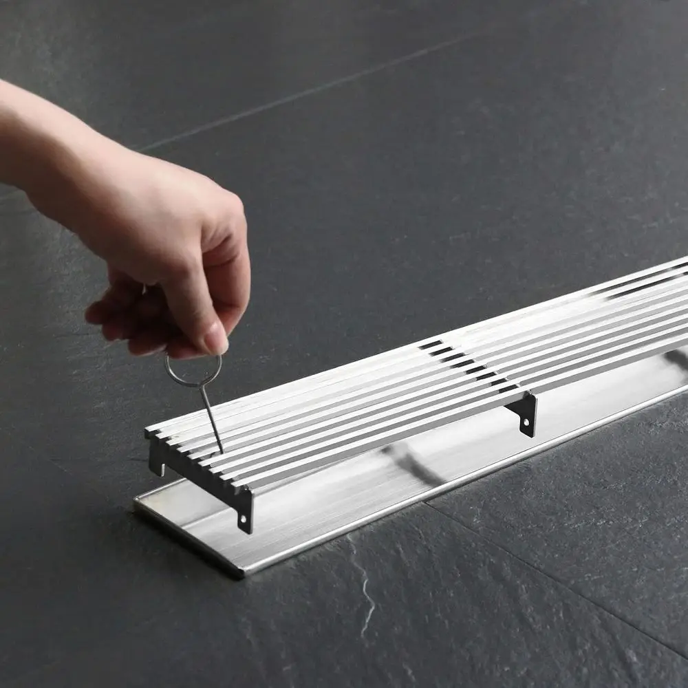 24 مصفاة دش مستطيلة مع شبكة سلكية، نيكل مصقول، 304 ستانلس ستيل، معتمدة من CUPC #6