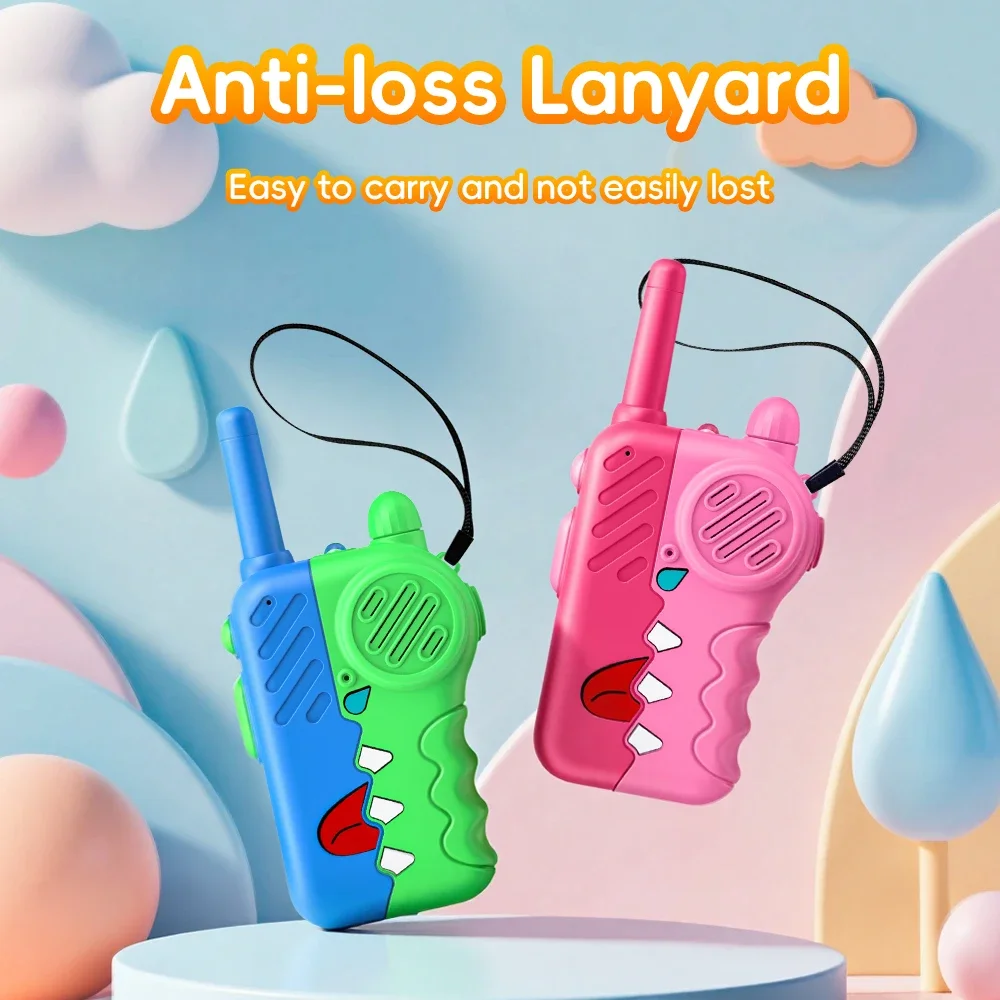 2 stücke kinder Walkie-talkies Drahtlose Cartoon Pager Remote Intercom Outdoor Kinder Spielzeug eltern-kind-Interaktion Bildung spiel