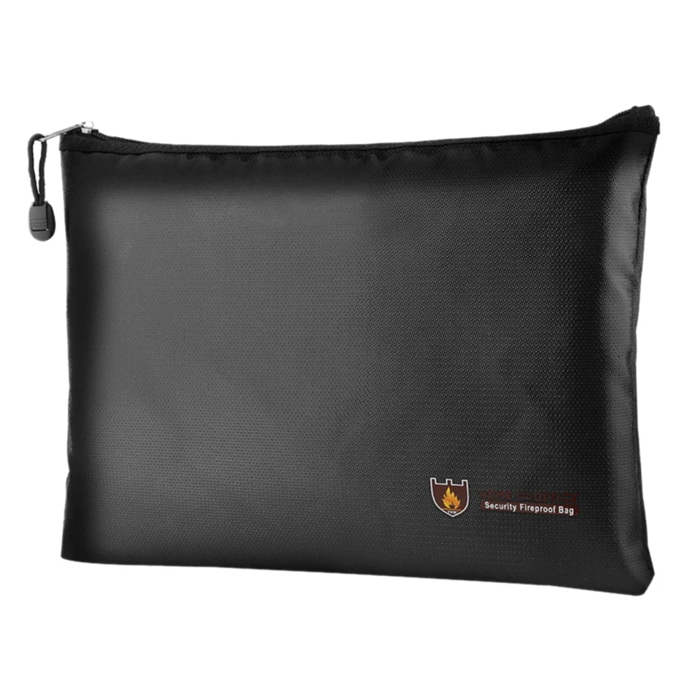[NEW!A08R】 Portable Fireproof Waterproof Document Envelope File Folder Cash Pouch Fireproof Money Bag Lipo Safe Bag