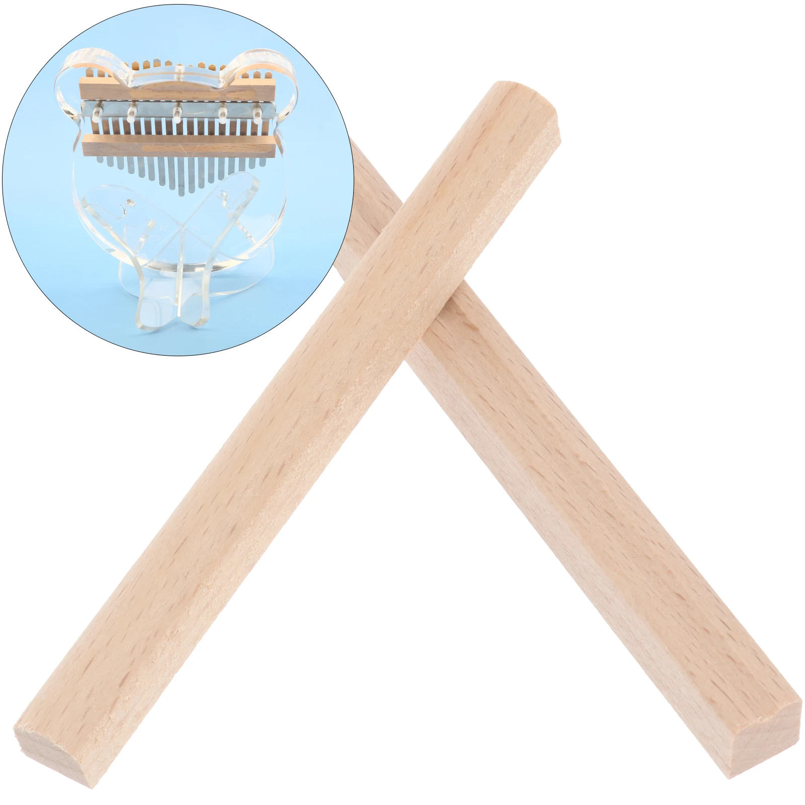 

6pcs Bridge Replacement For Thumb Piano Durable Wood Accessories Smooth Surface Professional Tool Practical Supplies