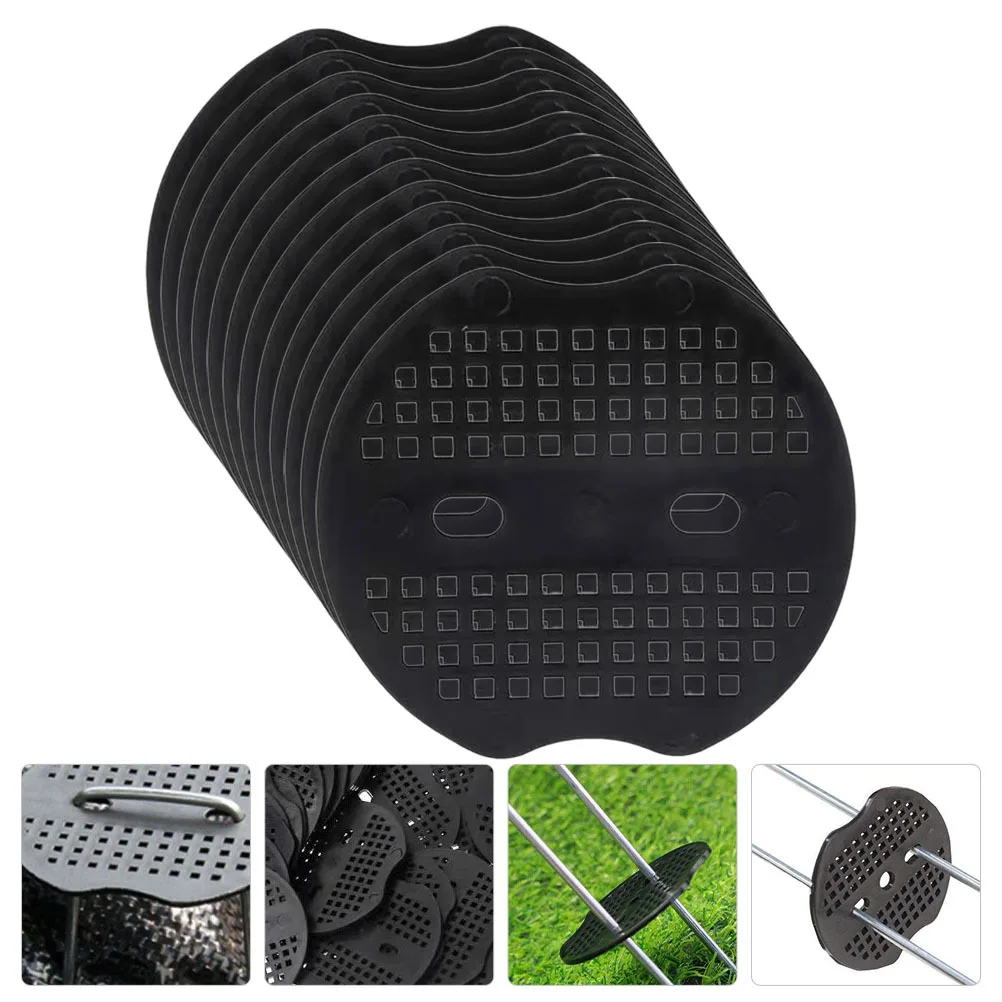 

40Pcs Grass Proof Gasket Lightweight Compact Design Efficient Tent Fixing Garden Stakes Gaskets Landscape Pin Pads
