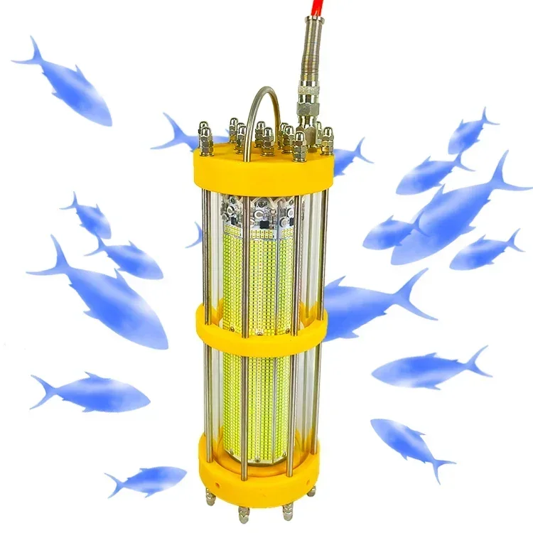 AC 110V 3000W Green White Blue LED Fishing Light Submarine Squid Luring Lamp with IP68 Rating