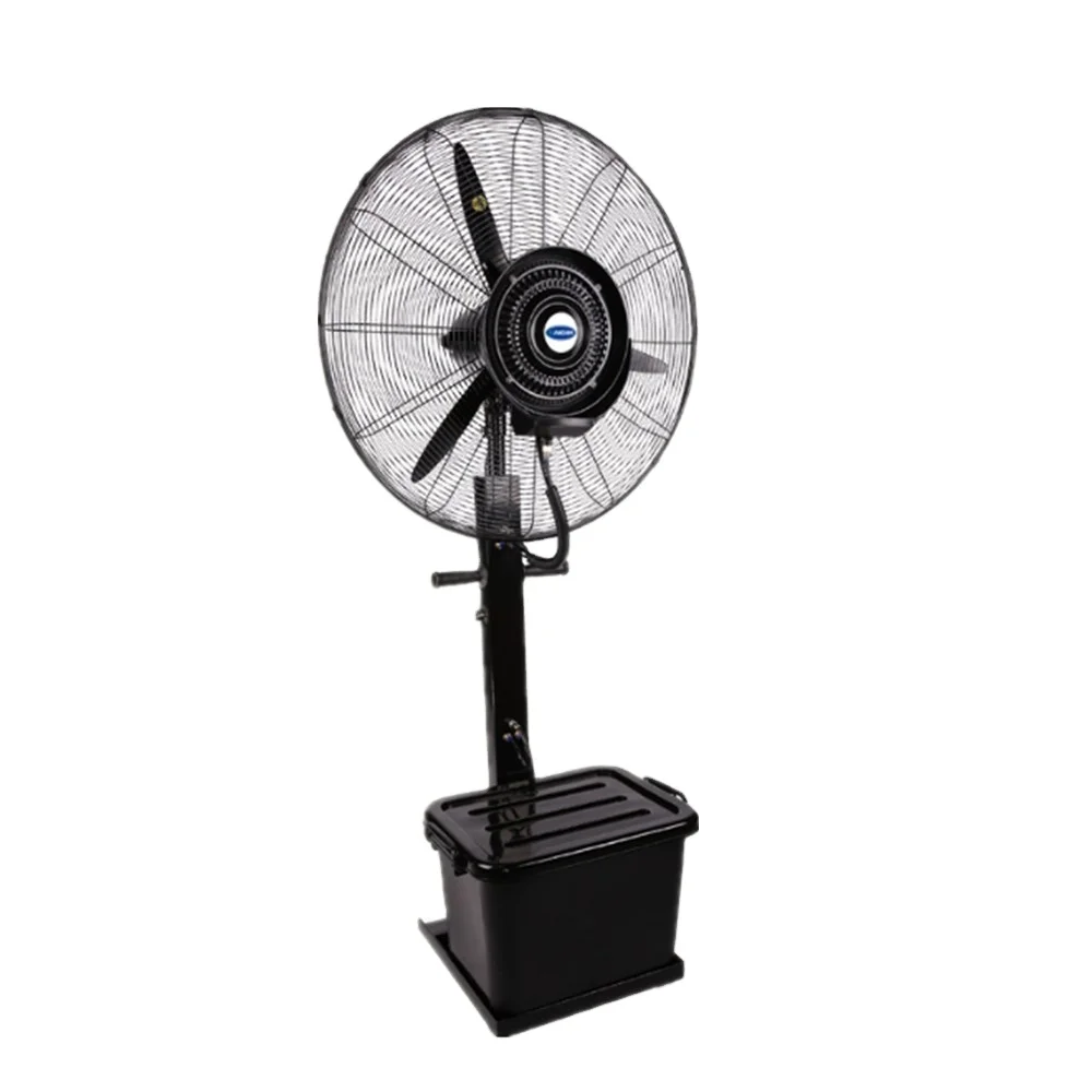 Outdoor Indusshirt Cool Water Mist Spray Fan with Remote Control Ontrol 26 Inch Indoor Black Metal Fan 3 in 1 Floor 3 PP Blades