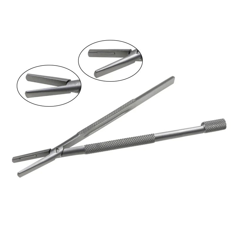 GREATLH Blade Holder Scalpel Handle Blade Holding Forceps Ophthalmic Instrument Stainless Steel