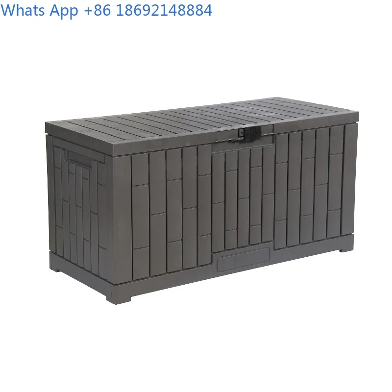 صندوق تخزين خارجي، خزانة تخزين حطام فناء الحديقة، مقاومة للغبار، متعددة الأغراض، صندوق تنظيم ذو سعة كبيرة