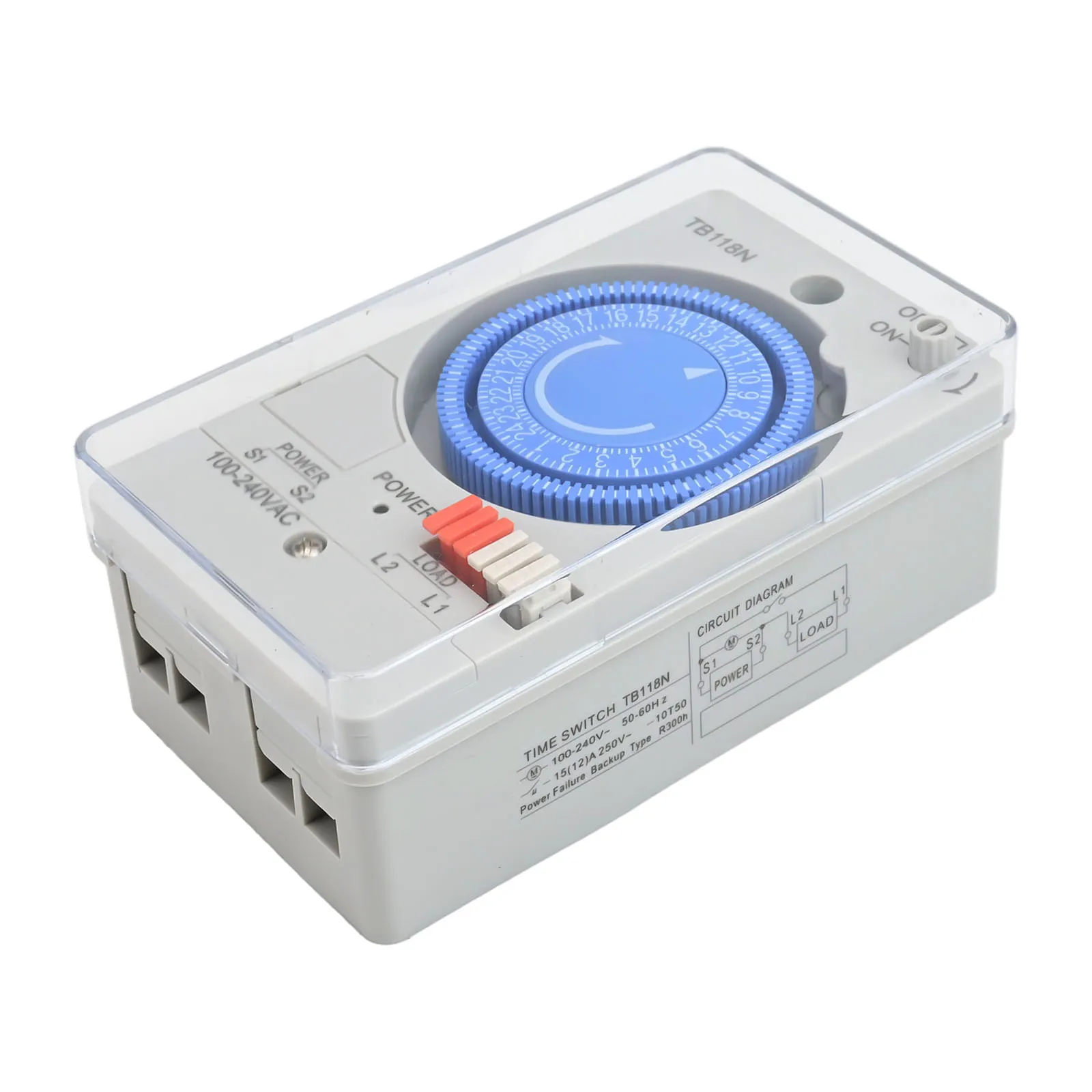 AC Timer 24 Hour Timer NiMH Battery 110-240VAC Voltage 24 Hour Mechanical Timer 72*50*123mm Daily Routine Control