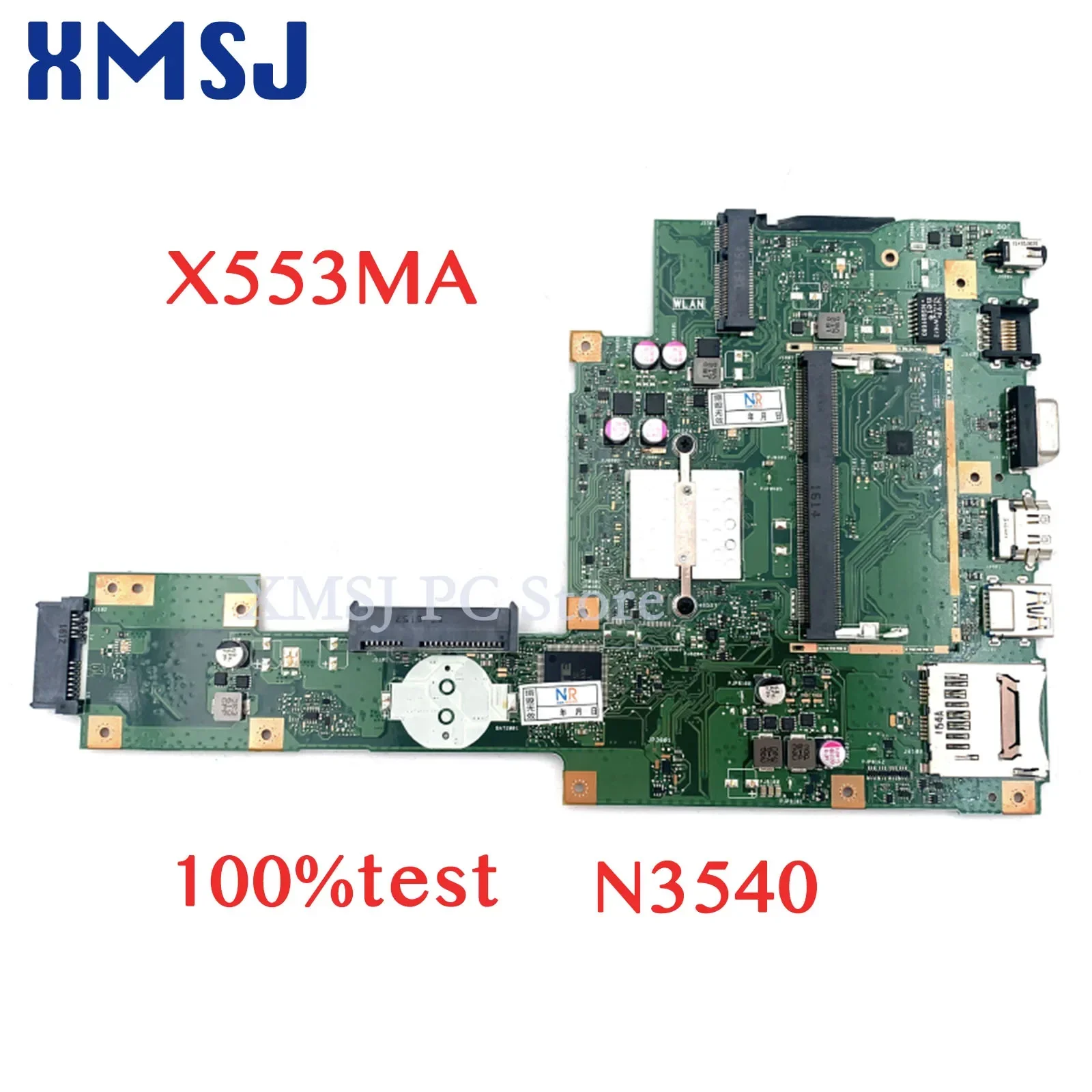 

XMSJ For ASUS X553MA PN:60NB04X0-MB1900 Laptop Motherboard With N3540 Processor Onboard DDR3 Main Board Full Test