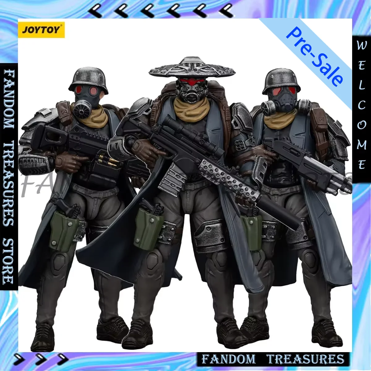 JOYTOY 1/18 Action Figures Shadow Jaeger Squad Viper Jackal Raven Anime Figurine Battle of The Stars Gk Model Collectible Toys