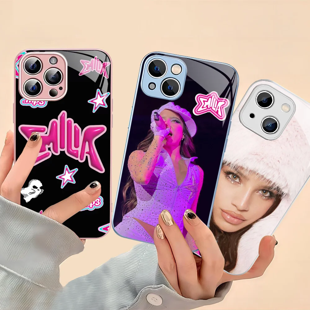 

Emilia Mernes Mp3 Phone Case For IPhone 14 13 12 Mini 11 Pro XS Max X XR 14 Plus Tempered Glass Cover