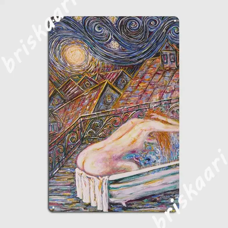 Degas Nude Bathing Leonard Cohen Poster Metal Plaque Club Party Bar Cave Mural Painting Personalized Tin Sign Poster