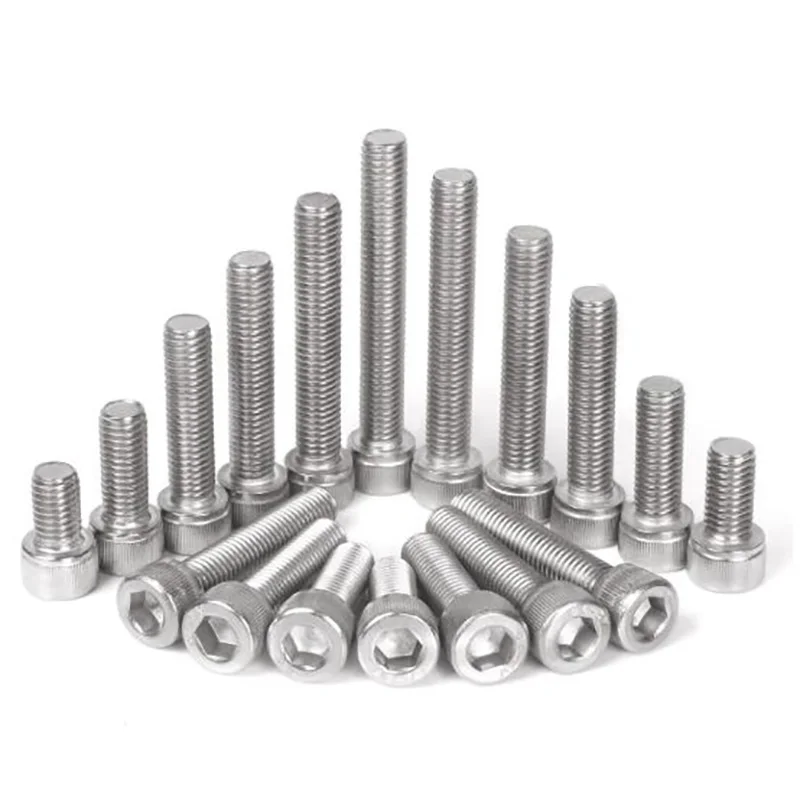 DIN912 Stainless Steel M1.4 M1.6 M2 M2.5 M3 M4 Allen Hexagon Hex Socket Head Cap Bolt Screw