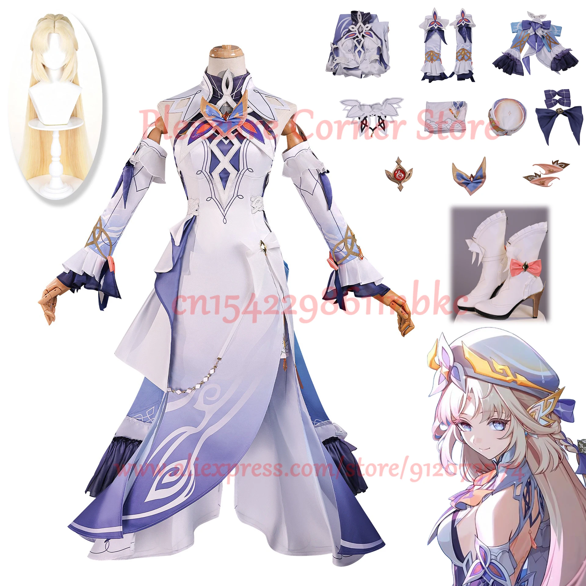 Игра Genshin Impact, Новое поступление, Николь Реййн, карнавальный костюм, полный комплект, униформа, Николь Реййн, реквизит для косплея