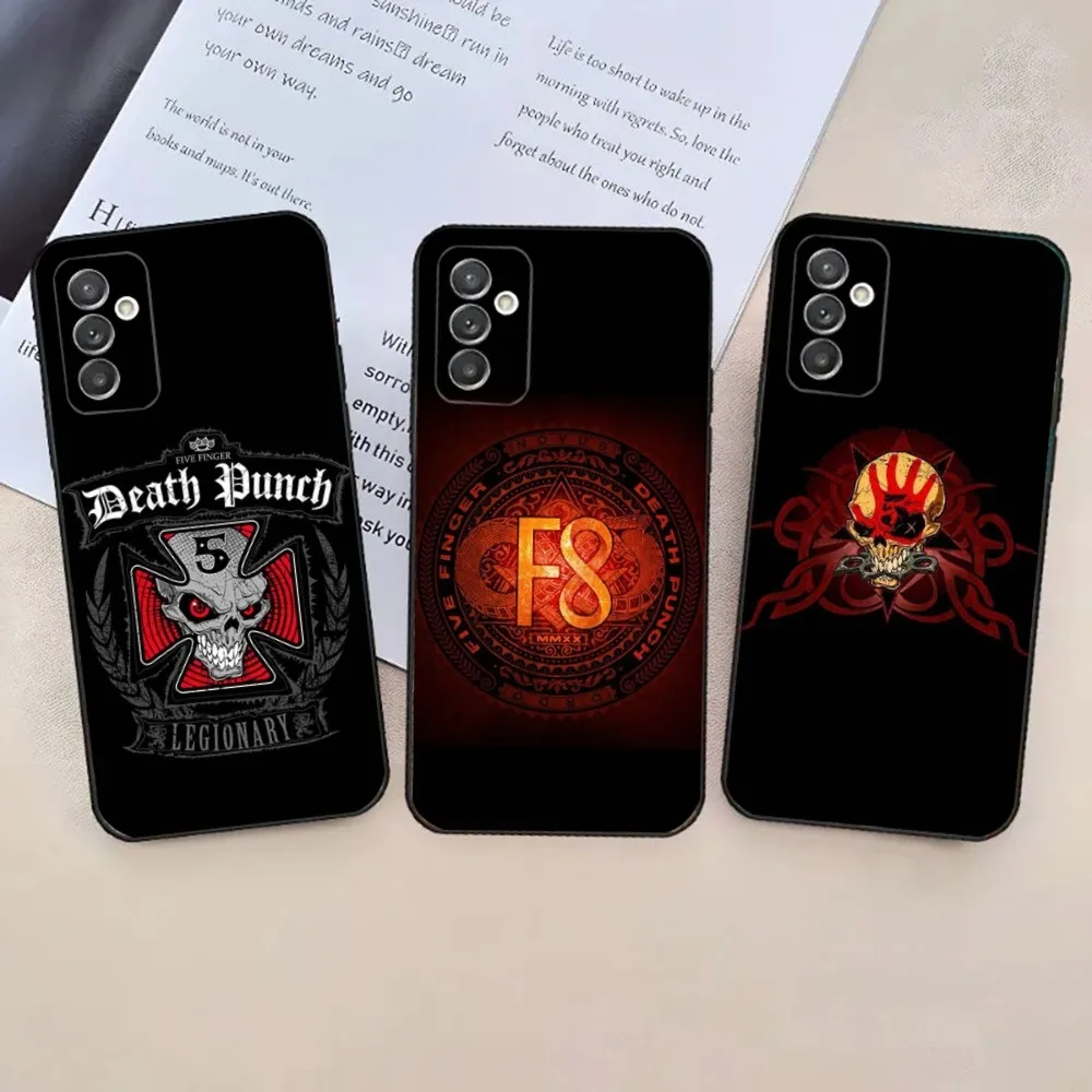 Five F-Finger D-Death Punch Phone Case For Samsung Galaxy A20,A21s,A22,A31,A32,A52,A53,A72,73,A80,A91 Soft Black Phone Cover