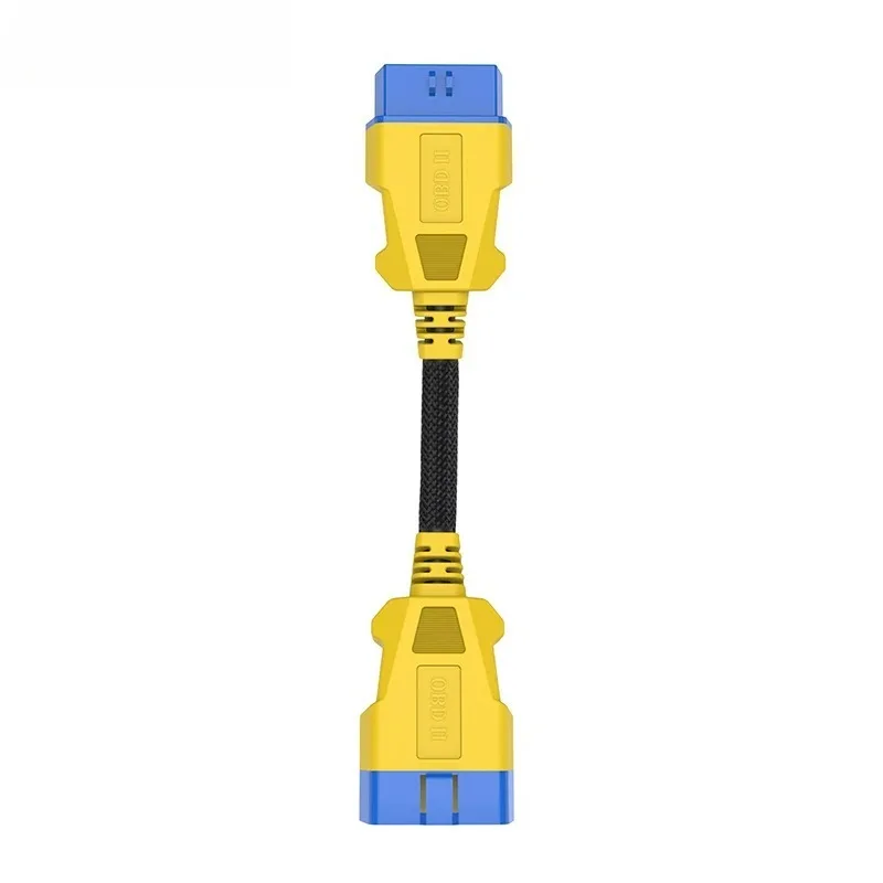Car OBD Extension Cable Rotation Mother One-to-one Nylon Extension Car Detection Obd2 Interface 16 Pins 16 Cores
