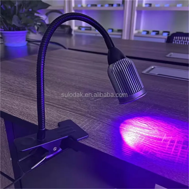 

Nail Gel Curing Lamp LED 10W Flexible Clip-On Desk Lamp With Medical Application
