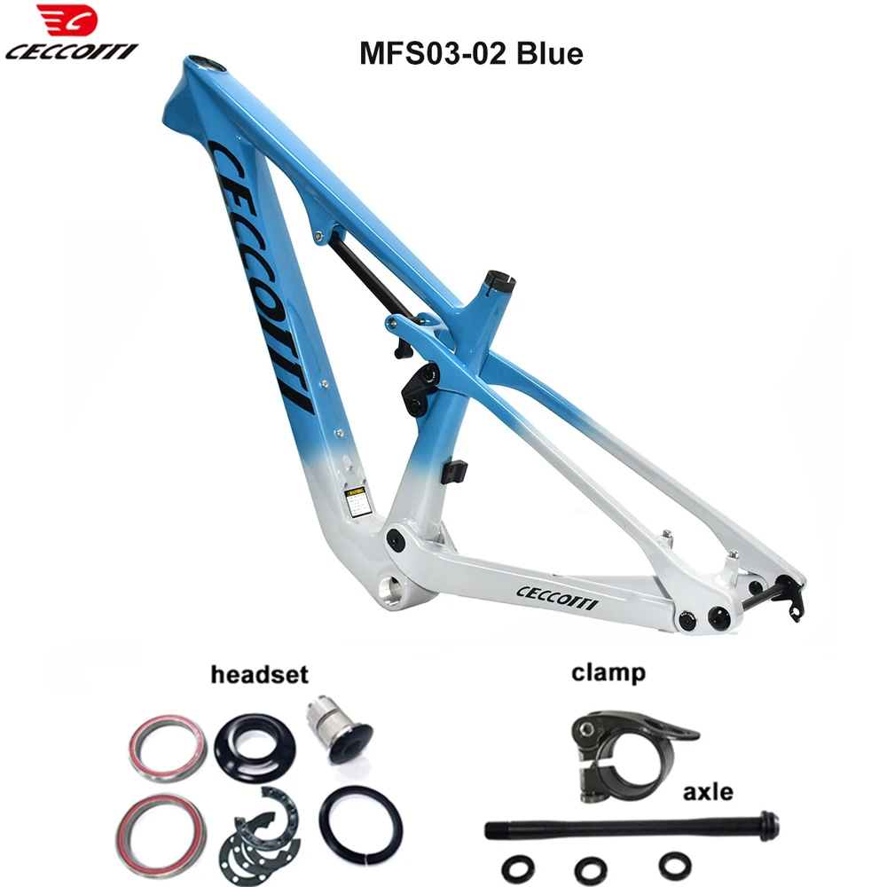 

29er suspension Mountain Bike Frame Full hidden cable 29er MTB Available handlebar seatpost bike parts from CECCOTTI