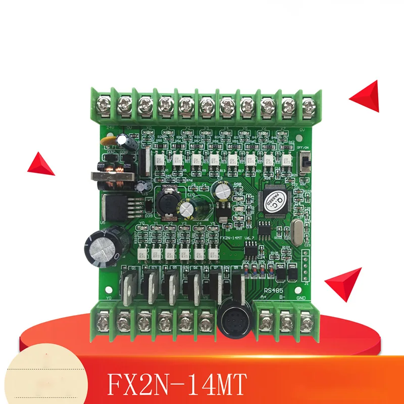 

PLC industrial control board Domestic FX2N-14MT plate type PLC programmable controller PLC controller