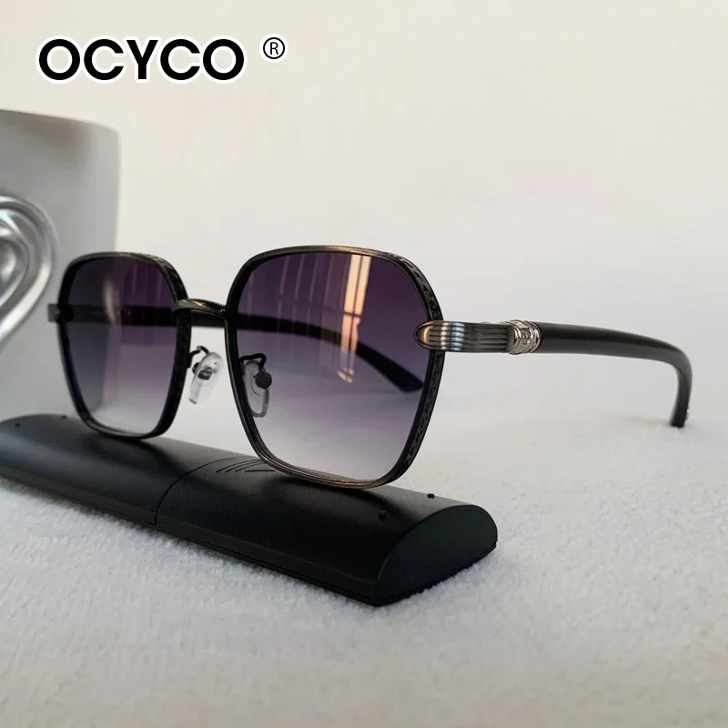 

Винтажные солнцезащитные очки для мужчин, квадратные металлические солнцезащитные очки, женские модные роскошные солнцезащитные очки в стиле стимпанк, очки для вождения UV400 Gafas De Sol