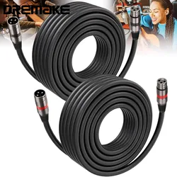 Balanced XLR Male to Female OFC Audio Patch Cable 2 Pack Mic Cable 3-Pin XLR Speaker Cannon Extension Adapter Cord For DJ Pro