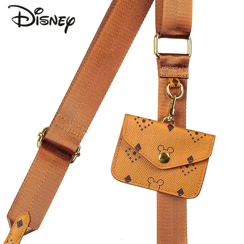 Bolsa Crossbody Disney-Mickey para Mulher, Alta Qualidade, Bolsa Móvel, Alto Sentido, Moda, Original, Nova, 3 em 1