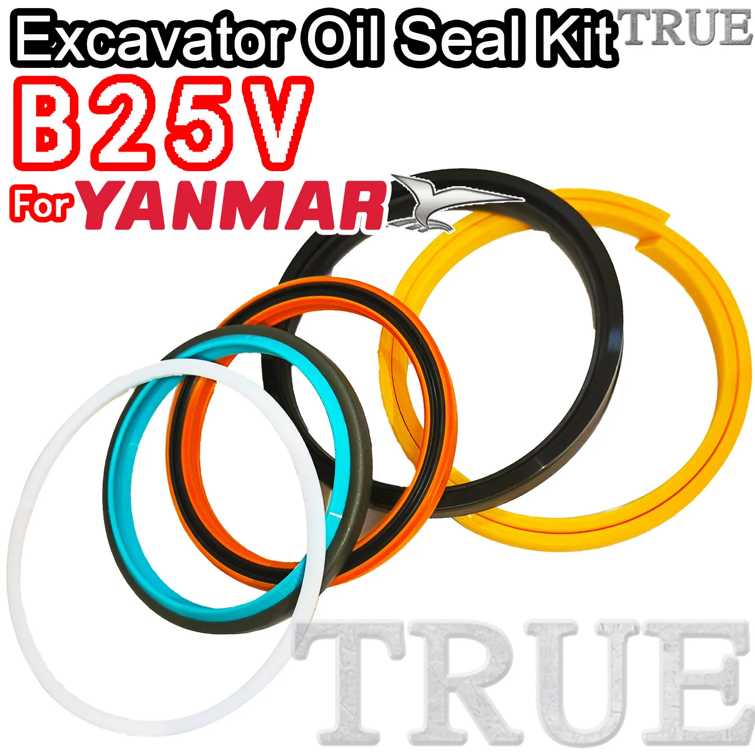 For B25V Yanmar Oil Seal Excavator Repair Kit MOTOR Piston Rod Shaft Replacement Dust Bushing FKM High Quality Control Blade