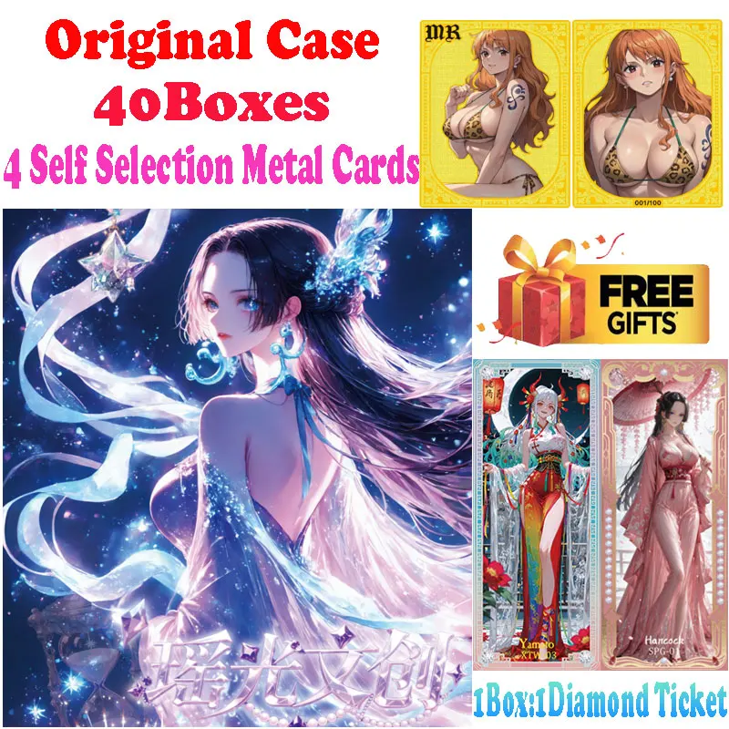 أحدث مجموعة لعام 2025 للبيع بالجملة لثقافة Yaoguang قطعة واحدة من Waifu Boa Yamato Diamond Ticket بطاقة معدنية Nami للتجارة الشعبية