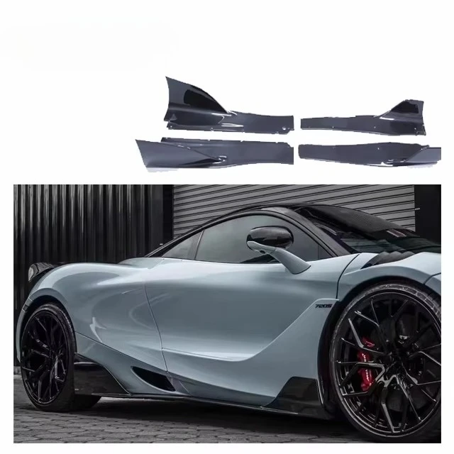 For McLaren 720s Upgrade Ryft Carbon Fiber Side Skirt Body Kit McLaren 720s Ryft Side Skirt