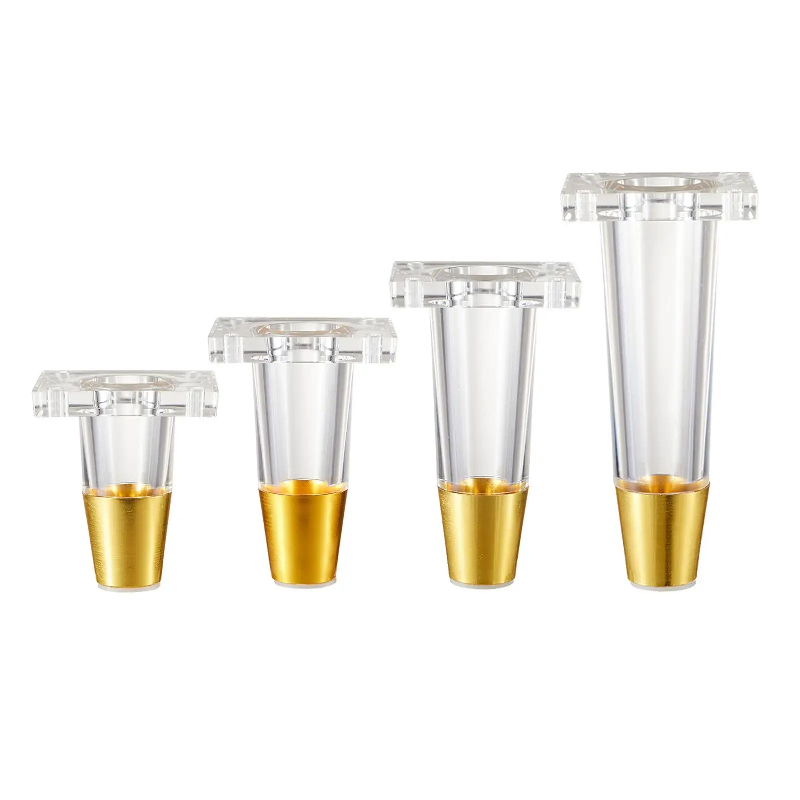Furniture Leg Acrylic Scratch Resistant Decorative Strong Load Bearing Cabinet Foot for Desk Coffee Table Shelf Office
