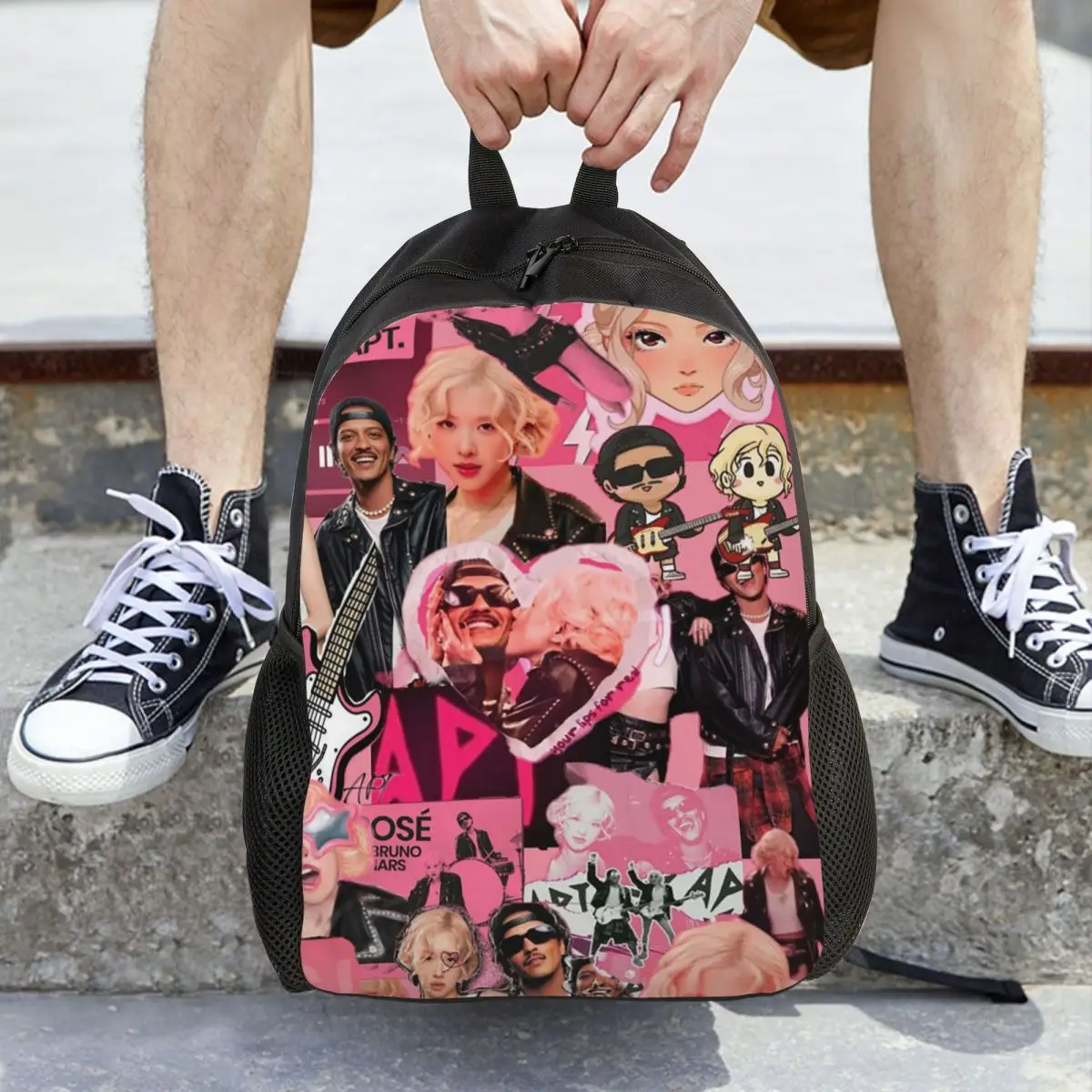 

APT ROSE Bruno Mars Backpack Hot Sale Daypack Large Capacity Kids BookBag School Bag Shoulder Bags for Men Women