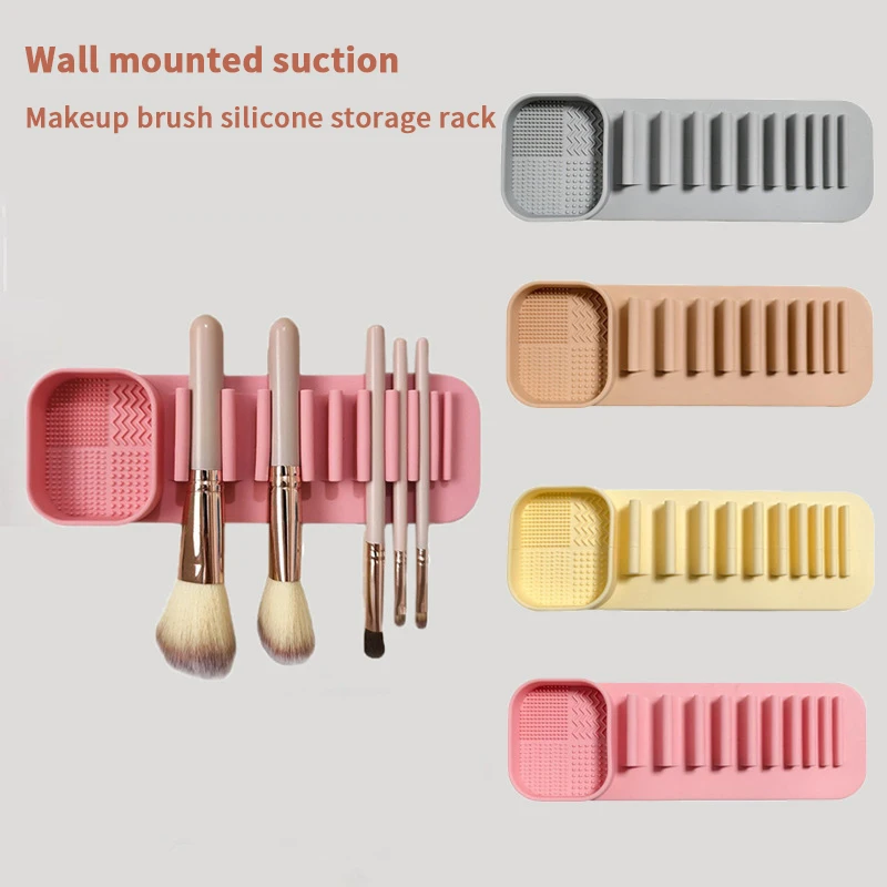 Cuenco de lavado de silicona, caja de limpieza de brochas de maquillaje, juego de herramientas de secado de huevos, esponja para lavadora en polvo, artefacto de almacenamiento, 1 ud.