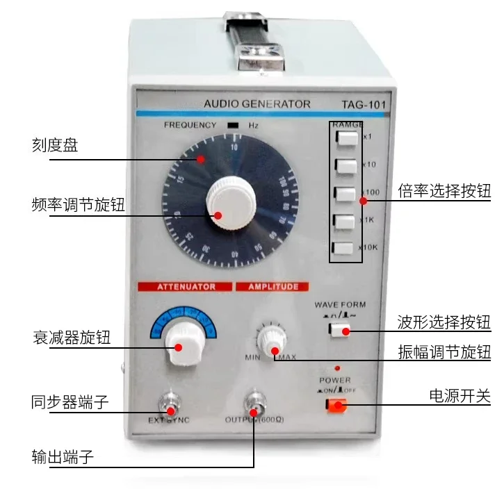 low frequency signal audio signal generator audio signal source 1MHZ