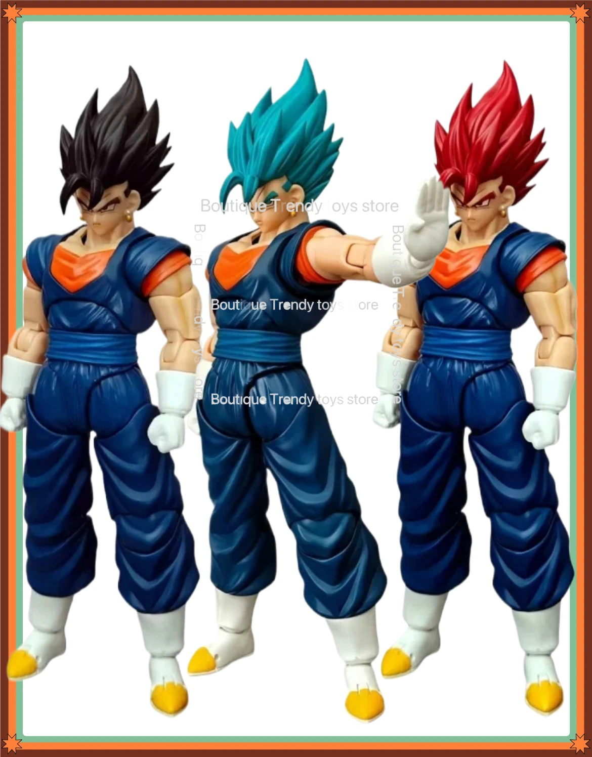 

1/12 HMG×NEO Dragon Ball Vegetto Vegito Son Goku Figuras Marciales Escala Modelo De Anime Juguetes Super Saiyan Regalos Figure