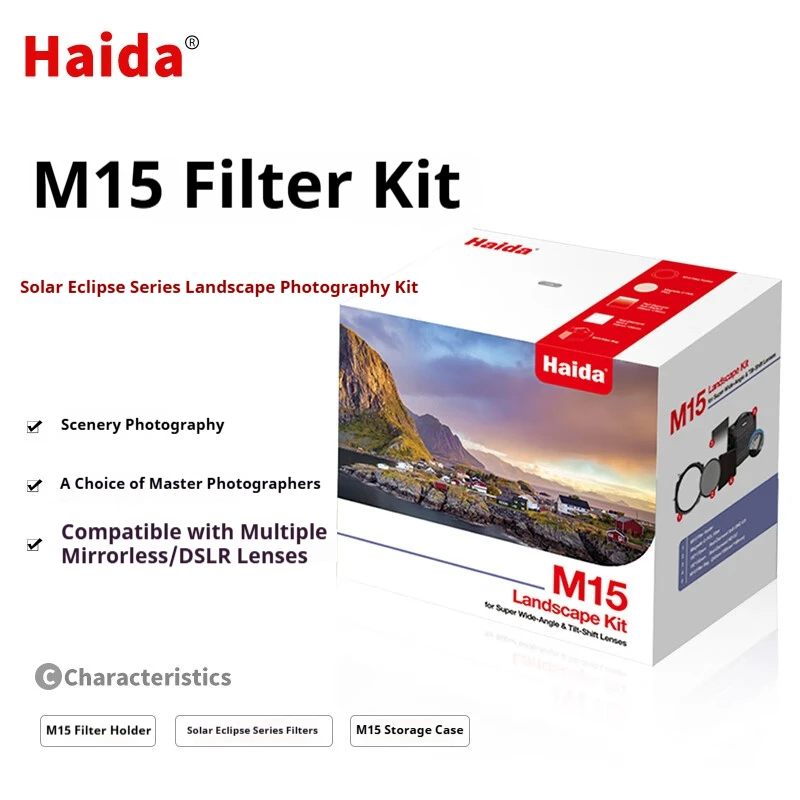 Haida 5-in-1 M15 Filter Set 150mm Filter Holder Polarizing Filter Neutral Density Filter Landscape Photography